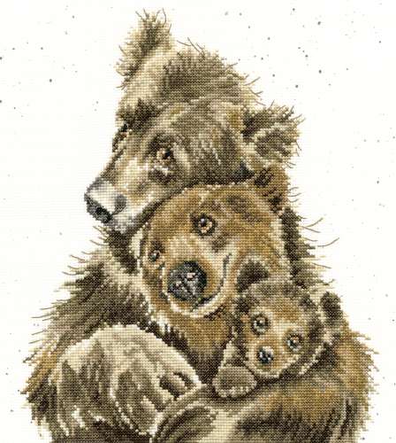 Bear Hugs-XHD95-Bothy-Thread-Kreuzstich-Stickpackung